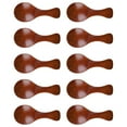 thumbnail image 3 of 10 Uds. Cuchara para té duradera, pala para medir hojas de té, pala grabada, cuchara de madera pequeña para sala de té, condimento, sal, cocina, casa Sunnimix Pala para granos de café, 3 of 8