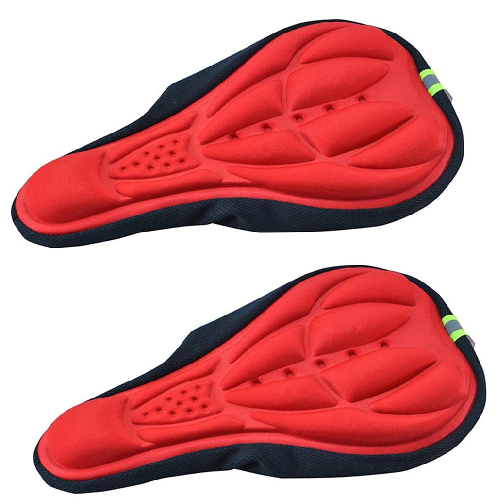 Cycling Bicycle Bike Silicone Saddle Gel Cushion Soft Pad Seat Cover Breathable