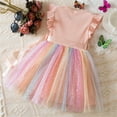 thumbnail image 4 of Edvintorg Princess Dress for Toddler Girl Summer New Sleeveless Ruffle Lace Dresses Children Wedding Dress for Girls 1-6 Years, 4 of 7