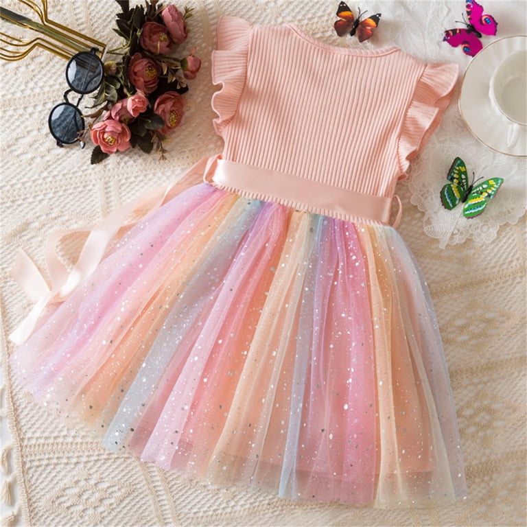 cute rainbow dress Top Stylish And Beautiful Rainbow Dress Designs For Women's
