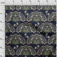 thumbnail image 2 of oneOone Viscose Chiffon Fabric Leaves & Floral Block Printed Craft Fabric BTY 42 Inch Wide, 2 of 4