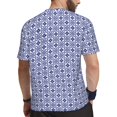 thumbnail image 2 of Rocae Blue And White Porcelain Chinaware for Men's Mesh Quick-Dry Short Sleeve Workout T-Shirt,Mens Crew Neck Tee Lightweight Soft Classic T Shirts Large, 2 of 9