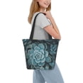 thumbnail image 2 of Fotbe Blue Color Cactus Bolsa de Playa con Estampado, Bolsa de Hombro, Bolsa de Mano Espaciosa, Bolsa de Viaje Ligera, Bolsa de Compras Versátil, 2 of 6