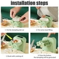 thumbnail image 4 of 6Pcs Dumpling Maker Machine 3 Modes Household Automatic Dumpling Maker with Spoon Brush Easy to Clean Dumpling Press Machine with Dumpling Cutter Portable Electric Dumpling Maker, 4 of 11
