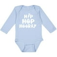 thumbnail image 3 of Inktastic Easter Hip Hop Hooray with Eggs and Carrot Boys or Girls Long Sleeve Baby Bodysuit, 3 of 5