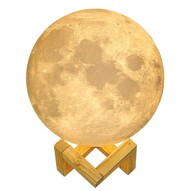 Diameter 5 9inch Moon Lamp With Stand 3d Printing Moon Light The Moon Night Light With Led 16 Colors Touch Control And Remote Control Walmart Com Walmart Com