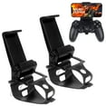 thumbnail image 7 of 2 Pack PS4 Controller Phone Clip Mount for Remote Play, Adjustable Mobile Android/iOS Smartphones Gaming Clamp Holder Stand Grip Bracket Compatible with PS4/PS4 Slim/PS4 Pro Controller, Black, 7 of 7