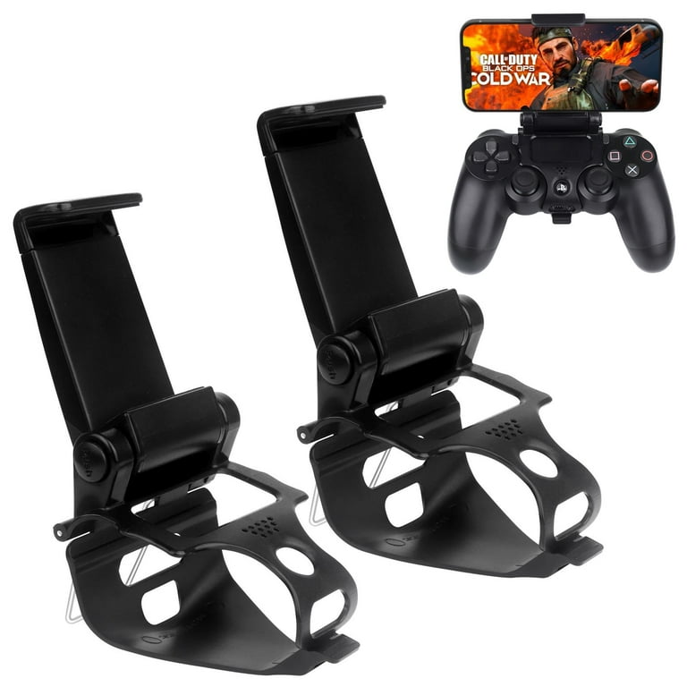 PS4 Controller Phone Clip Mount, Pack, Adjustable Android/iOS