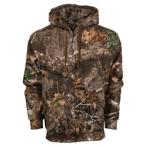 King's Camo KCB116 Men's Classic Cotton Full-Zip Hoodie, Mountain Shadow, Large