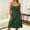 Army Green, variant on Sundresses for Women 2026 Modest Dresses for Women Summer Solid Color Pleated Loose Fit Plus Size Spaghetti Strap Elegant Dresses for Women L-6XL
