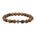 thumbnail image 4 of Pulseras de obsidiana Qarigey con cuentas de piedra natural turquesa Tipo 8 10Conjunto, 4 of 6