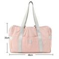 thumbnail image 2 of Foldable Travel Duffel Bag Tote Carry-on Luggage Sport Duffle Carry-on bags for airplanes Weekender Overnight for Women and Girls - Pink, 2 of 8