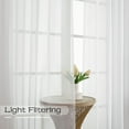 thumbnail image 3 of OVZME White Sheer Curtains 96 Inches Long 2 Panels with Rod Pocket, Soft Voile Fabric for Light Filtering & Privacy, Elegant Drapes for Living Room or Bedroom Windows, Each 59" W x 96", White, 3 of 8