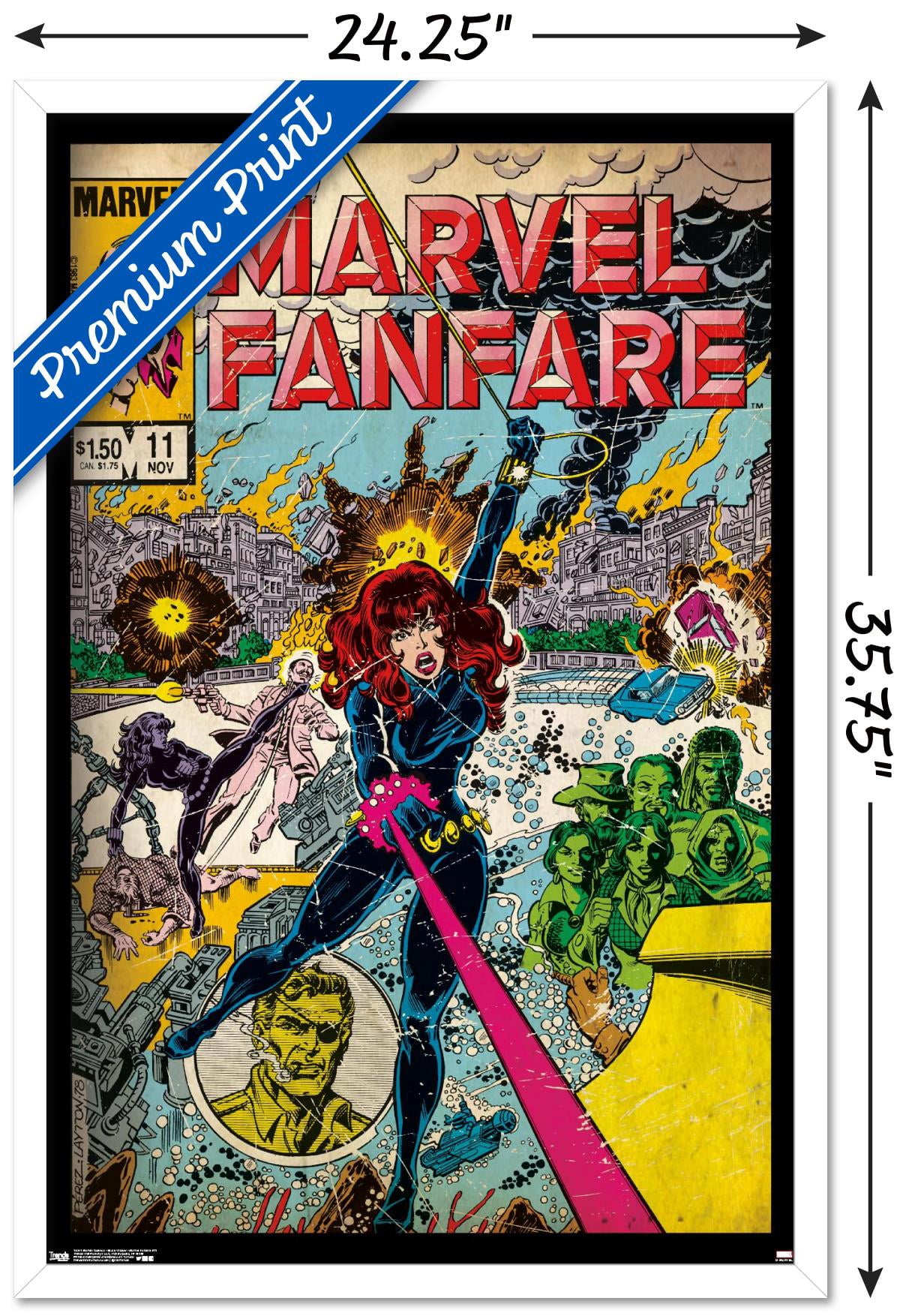 Marvel Comics - Black Widow - Marvel Fanfare #11 Wall Poster, 22.375" x 34", Framed