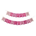 thumbnail image 1 of Lindo perro cumpleaños fiesta Banner decoración crear de fiesta impreso perro pata cachorro feliz cumpleaños Banner para ramas de árbol pared Rosa Sunnimix pancartas de fiesta, 1 of 8