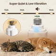 thumbnail image 5 of 2-in-1 Dog Clippers & Cat Clipper With 2 Led Lights  Usb Rechargeable Safety Guard Low Noise Tool For Small Medium And Large Trimmer(white), 5 of 8