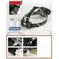 thumbnail image 2 of Linterna frontal LED recargable, potente linterna de lúmenes con 4 modos, con zoom e impermeable, incluye cable USB y baterías para acampar, pescar y cazar., 2 of 5