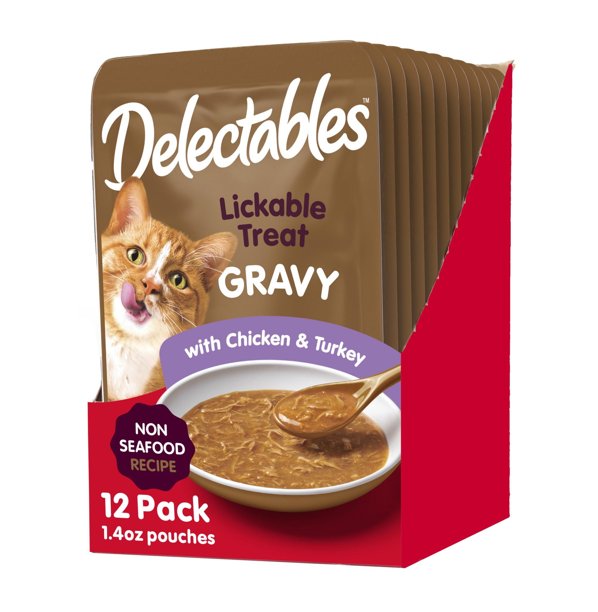 Hartz Delectables NonSeafood Gravy Lickable Wet Cat Treats, Chicken