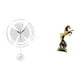 thumbnail image 5 of Reloj de pared,Reloj de pared decorativo para baño y dormitorio.,Figura de escritorio,Estantería con estatua de caballo para escritorio,oficina y decoración del hogar.,Figura decorativa de, 5 of 8