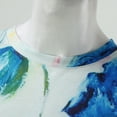 thumbnail image 2 of T-shirt à Manches Courtes pour Femmes, Mode Été, Imprimé, Col Rond, Coupe Ordinaire, 2 of 5