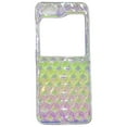 thumbnail image 2 of TECH CIRCLE For Samsung Galaxy Z Flip 4 Clear Rainbow Case,Slim Fit Fashion Colorful Cute Girly Full Body Protective Scratch-Resistant Hard PC Case for Samsung Galaxy Z Flip 4 5G 6.7” 2022,Green, 2 of 8