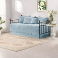 thumbnail image 4 of Reversible Scalloped Edge Bedding Sets Premium Polyester Farmhouse Style Twin Daybed Cover, 4 of 12