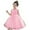 Pink, variant on KAWELL Flower Girls Party Dress Embroidery Sleeveless Rainbow Mesh Tulle Princess Lace Ball Gown Prom