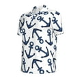 thumbnail image 2 of Rocae Navy Blue Anchors for Men's Short Sleeve Polo Shirt, Quick Drying Performance Moisture Wicking Sports Men's Golf Shirt X-Large, 2 of 9