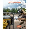 thumbnail image 4 of 30A Generator Extension Cord 25ft 6-50P to 6-50R 7500W Heavy Duty Power Cable - 8AWG Pure Copper ETL Listed Weather Resistant Generator Cord, 4 of 9
