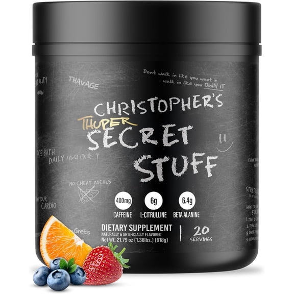 Raw Nutrition Thuper Thavage Pre-Workout Powder, Secret Stuff, 20 Servings