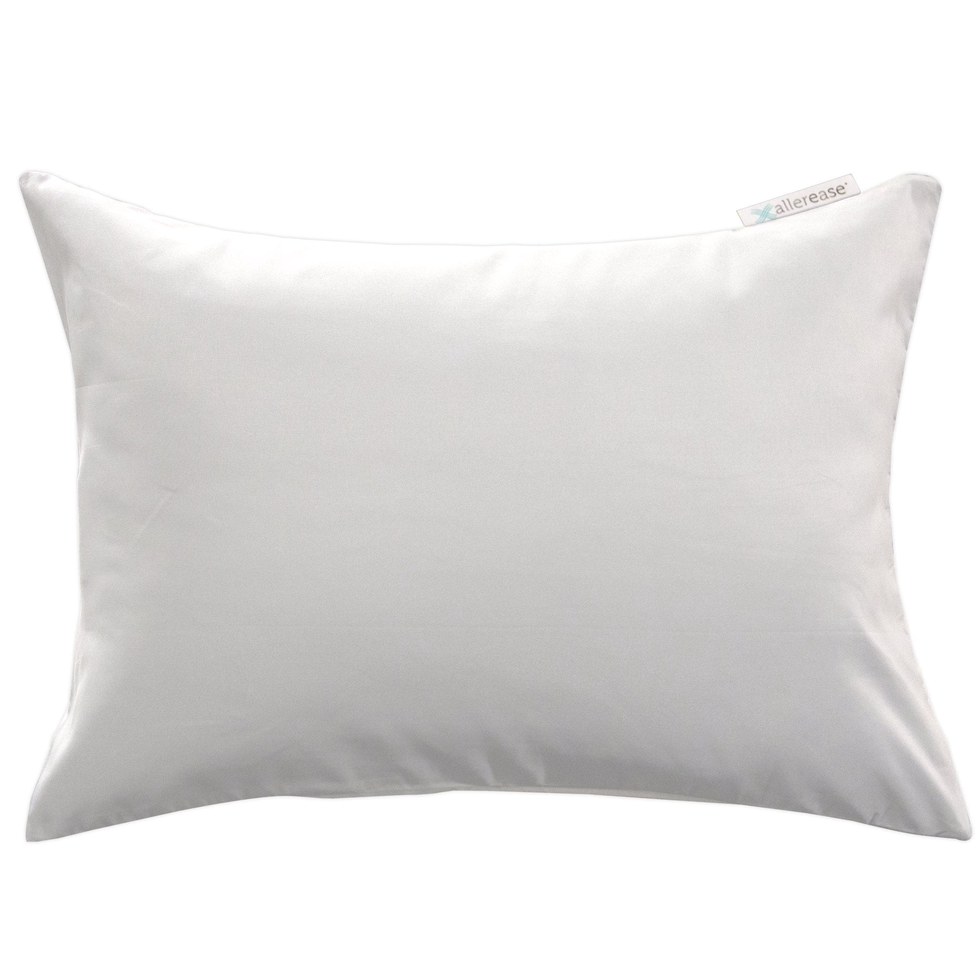 AllerEase Travel Pillow Cover Protector- Zippered Breathable, Allergy Defense 4-Pack