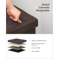 thumbnail image 4 of SONGMICS Banco de Almacenamiento, Baúl, Caja de Almacenamiento, Plegable, Carga de 300 kg, 120 L, 110 x 38 x 38 cm, Marrón, 4 of 5