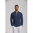 thumbnail image 5 of COOFANDY Men' Casual Shirts Button Up Shirt Linen Summer Beach Wedding Outfit for Men, 5 of 6