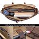thumbnail image 4 of Bandolera NEWHEY, impermeable, de piel vintage, 15.6 pulgadas, 4 of 9