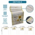 thumbnail image 6 of Sunflower Table Runner - 72 Inch Long Vintage Botanical Cotton and Linen Blended Dress Scarves Farmhouse Table Runner for Kitchen Dining, Coffee Table, 13" x 72", 6 of 8