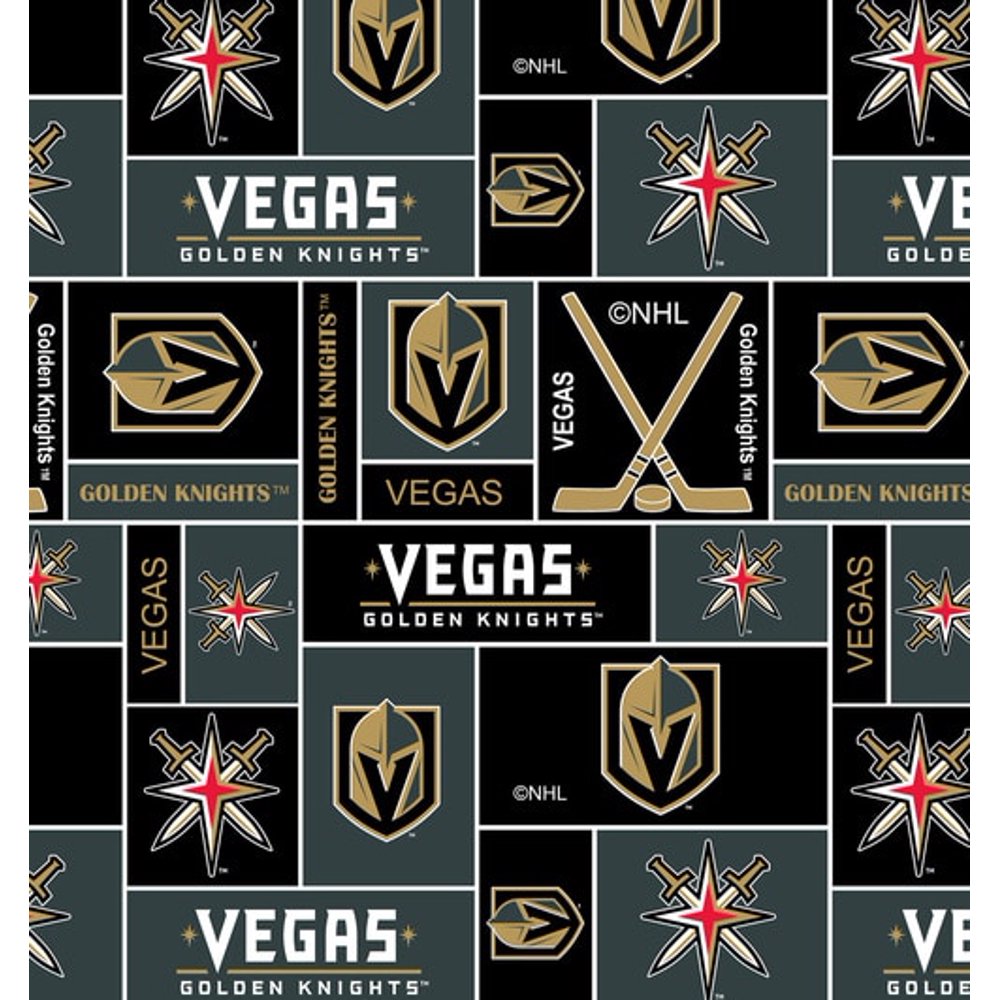 Las Vegas Golden Knights Super Soft Fleece Fabric Classic