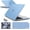 Airy Blue, variant on IBENZER Compatible with 2025 2024 2023 MacBook Air 15 inch case M4 A3241 M3 A3113 M2 A2941, Hard Shell Case & Keyboard Cover & Screen Protector & Type-C Adapter for Mac Air 15.3", Crystal Clear, CYCL