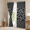thumbnail image 3 of jejeloiu Leopard Cheetah Pattern Black Out Curtains,Chic Minimalist Aesthetic Curtains Pack of 2 (42x63 Each),Gray Wildlife Print Bedroom Curtains For Kids,Luxury Bedroom Decor, 3 of 6