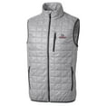 thumbnail image 2 of Men's Cutter & Buck Gray Gonzaga Bulldogs Big & Tall Rainier PrimaLoft Eco Full-Zip Puffer Vest, 2 of 3