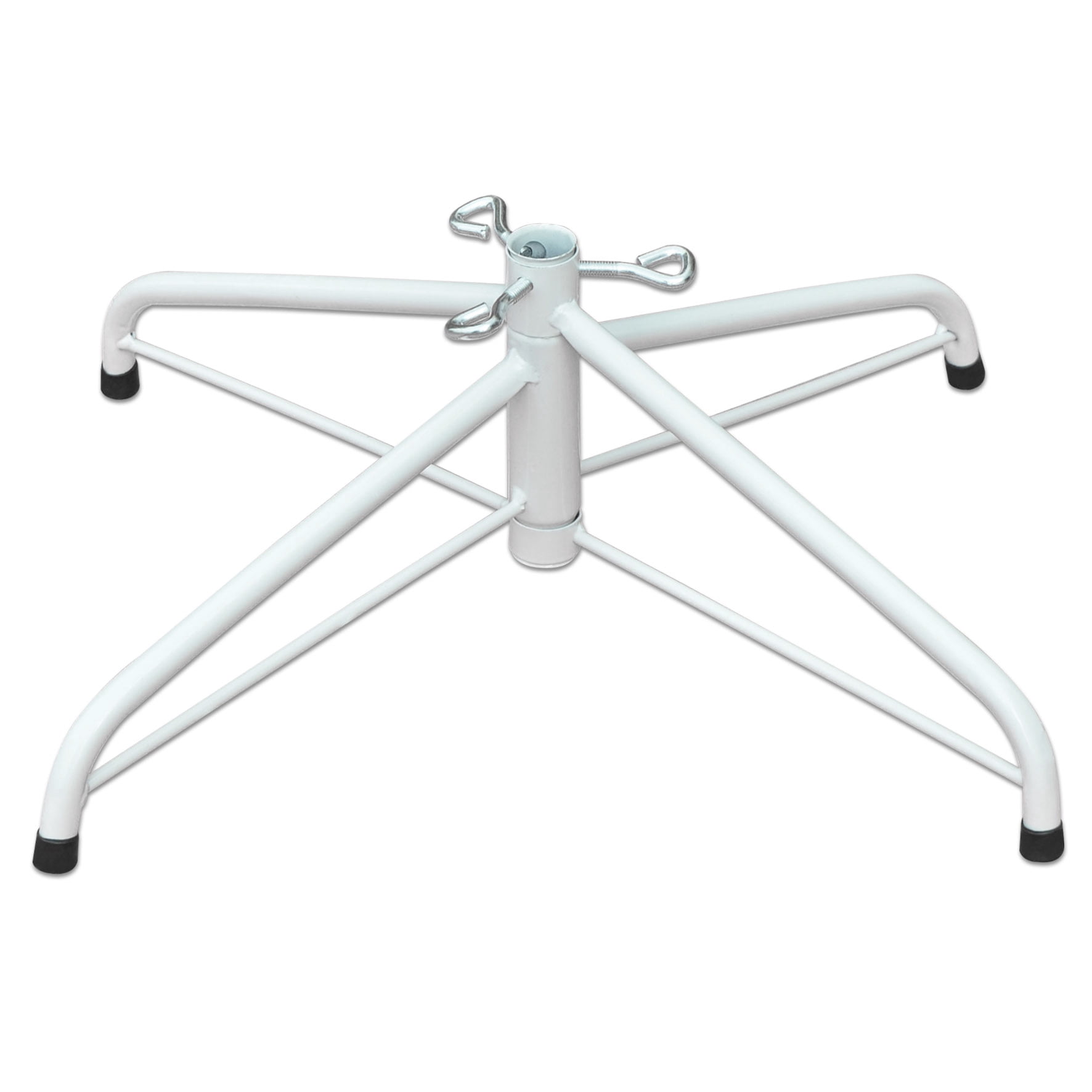 Sunny 17.7-Inch Tree Stand,Foldable Christmas Tree Base for 6' Christmas Trees (17.7-Inch, White)