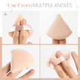 thumbnail image 4 of Woeilo 6 Pieces Cotton Velour Triangle Powder Puffs - Makeup Sponges for Setting, Contouring, Under Eyes, 4 of 5