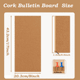 thumbnail image 4 of Cork Board Bulletin Board, Small Rectangular Pin Board for Wall, Self-Adhesive Cork Board for Office, School and Home, 4 of 7