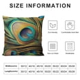 thumbnail image 5 of Leisuo Peacock Feather case for Hair and Skin, Bird Animal Pillowcase, Soft Pillow Cover , Slip Cooling Cases, 5 of 5