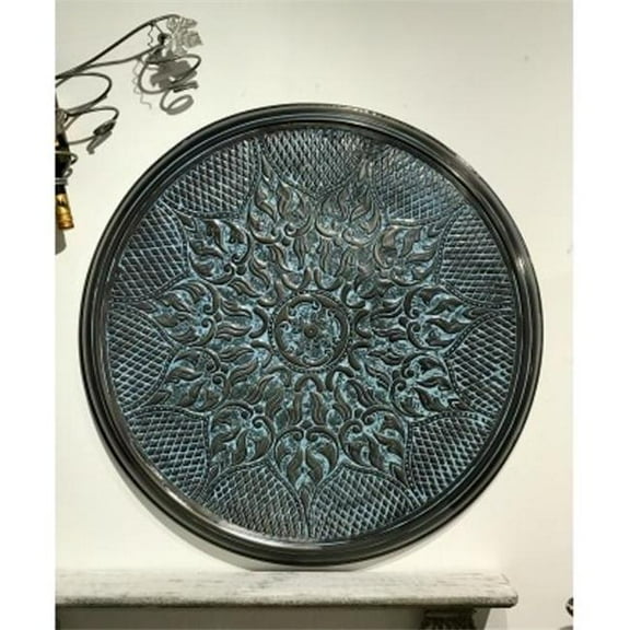 Metrotex Designs 64046 Tangier Hand-Embossed Wall Medallion, Bronze