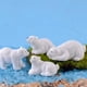 thumbnail image 5 of EeaseMX 9 microadornos de oso polar para paisajes. Preciosas decoraciones de oso polar., 5 of 8