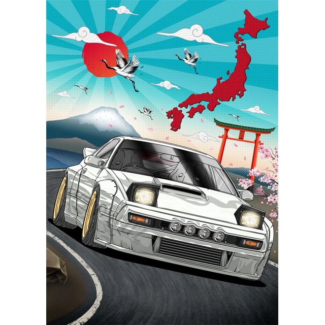 GTR R33 R34 Jdm Cars, cuadros de coches deportivos de fama mundial para sala de estar, pintura moderna, decoración de pared del hogar, carteles impresos en lienzo