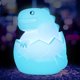 thumbnail image 1 of Luz nocturna de dinosaurio para habitación de niños, bonita lámpara de dinosaurio, regalos de cumpleaños para niños pequeños, batería que cambia de color para habitación de bebé niña, lámpara portáti JAMW Sencillez, 1 of 5
