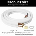 thumbnail image 7 of HVAC Brass Piping set Three Layer Insulated Tubes Flexible Small Split Brass Lines Brass Tubing Refrigerants Line, 7 of 7
