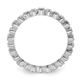 thumbnail image 2 of Sterling Silver Stackable Expressions White Topaz & Diamond Ring Size 5, 2 of 3