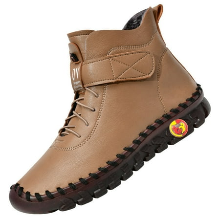 

Women‘s High Top Sneaker Boots Fleece Liner Thermal Zipper & Lace Up Faux Leather Shoes Women‘s Casual Shoes